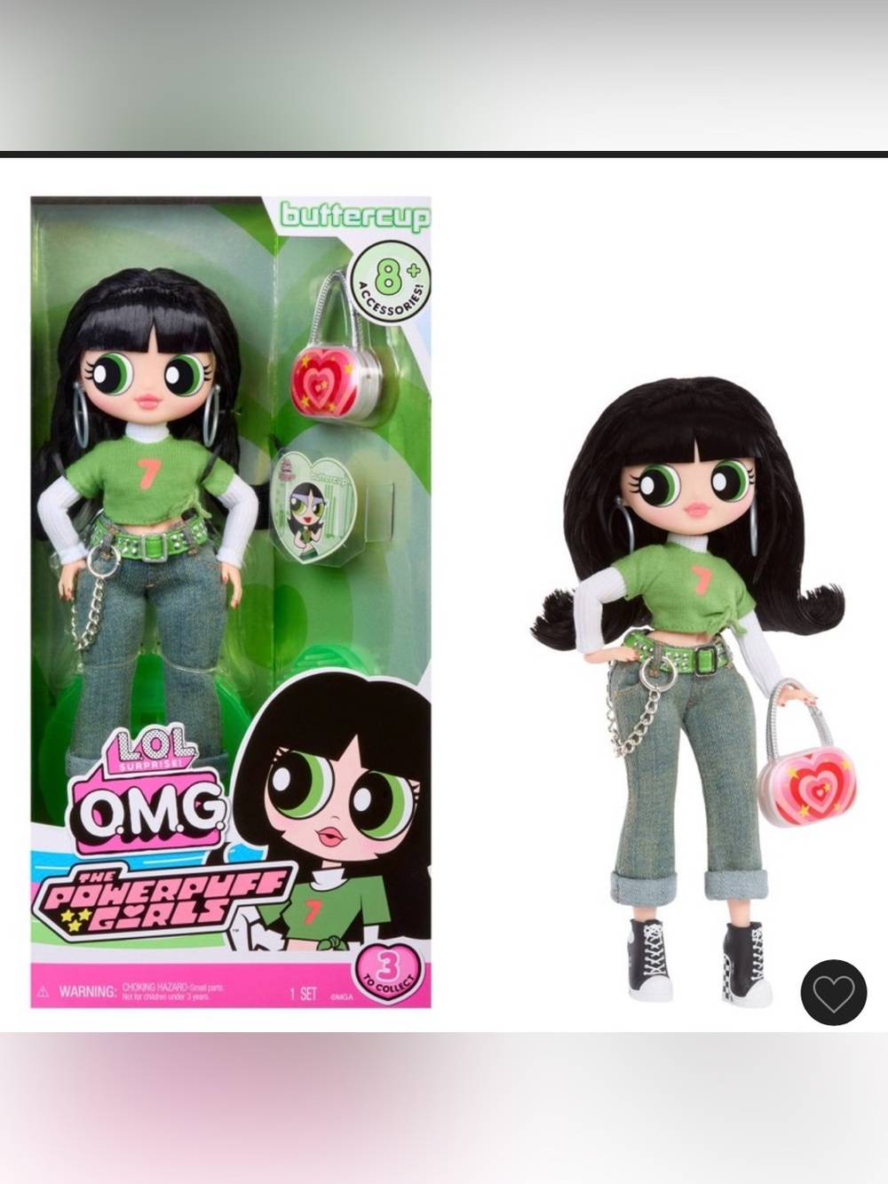 L.O.L. Surprise! Buttercup Doll in Green Top with Denim Jeans